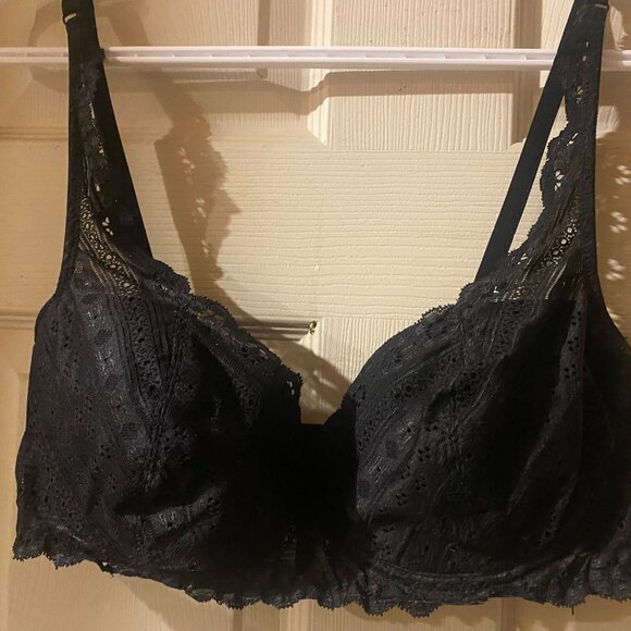 Vintage Vogue Dessous Black Bra 38C 5/$25 - Picture 1 of 5